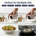 Premium Stainless Steel Oil Dispenser – 750ml Precision Pour Bottle
